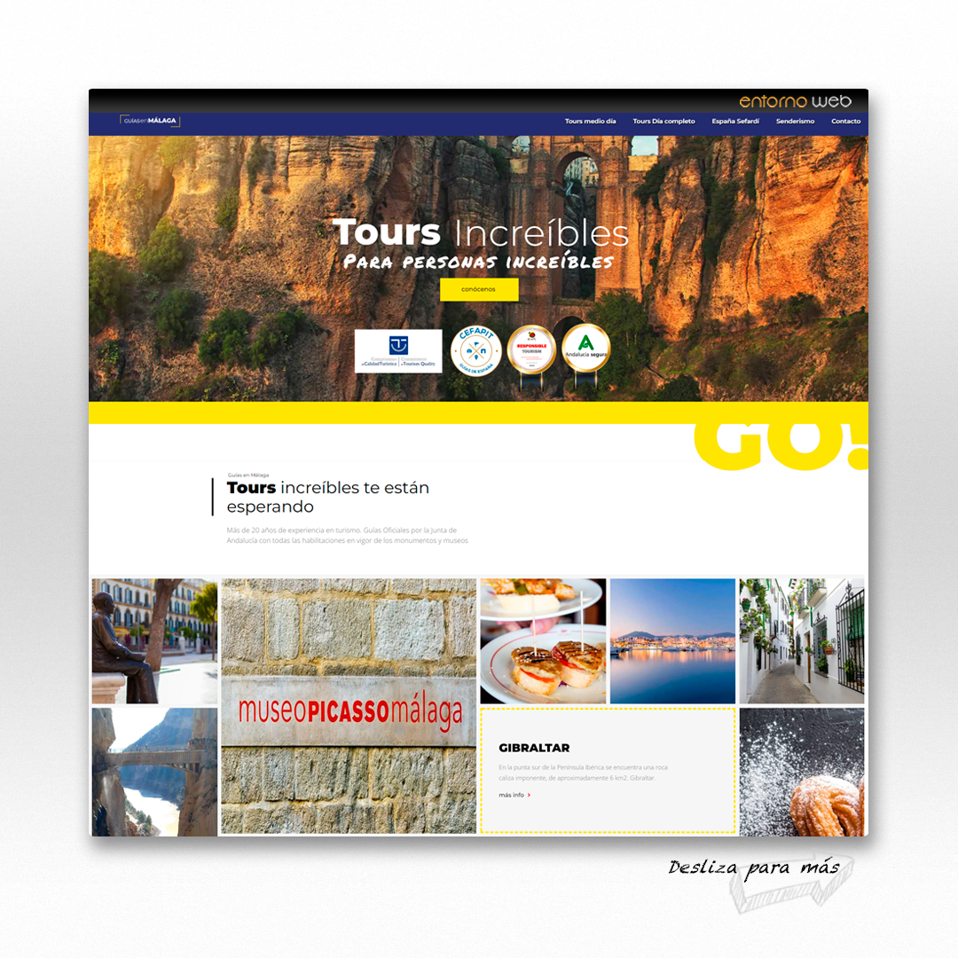Desarrollo Web turismo en málaga