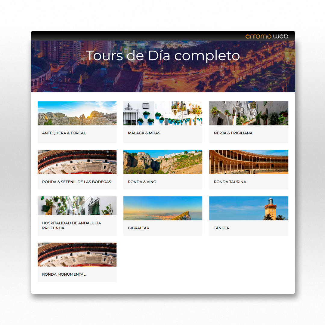Desarrollo Web turismo en málaga