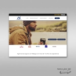 Desarrollo web albornozmediacion.es Captura de pantalla de la página de inicio de la web corporativa de Albornoz Mediación en escritorio, mostrando su diseño profesional y limpio.