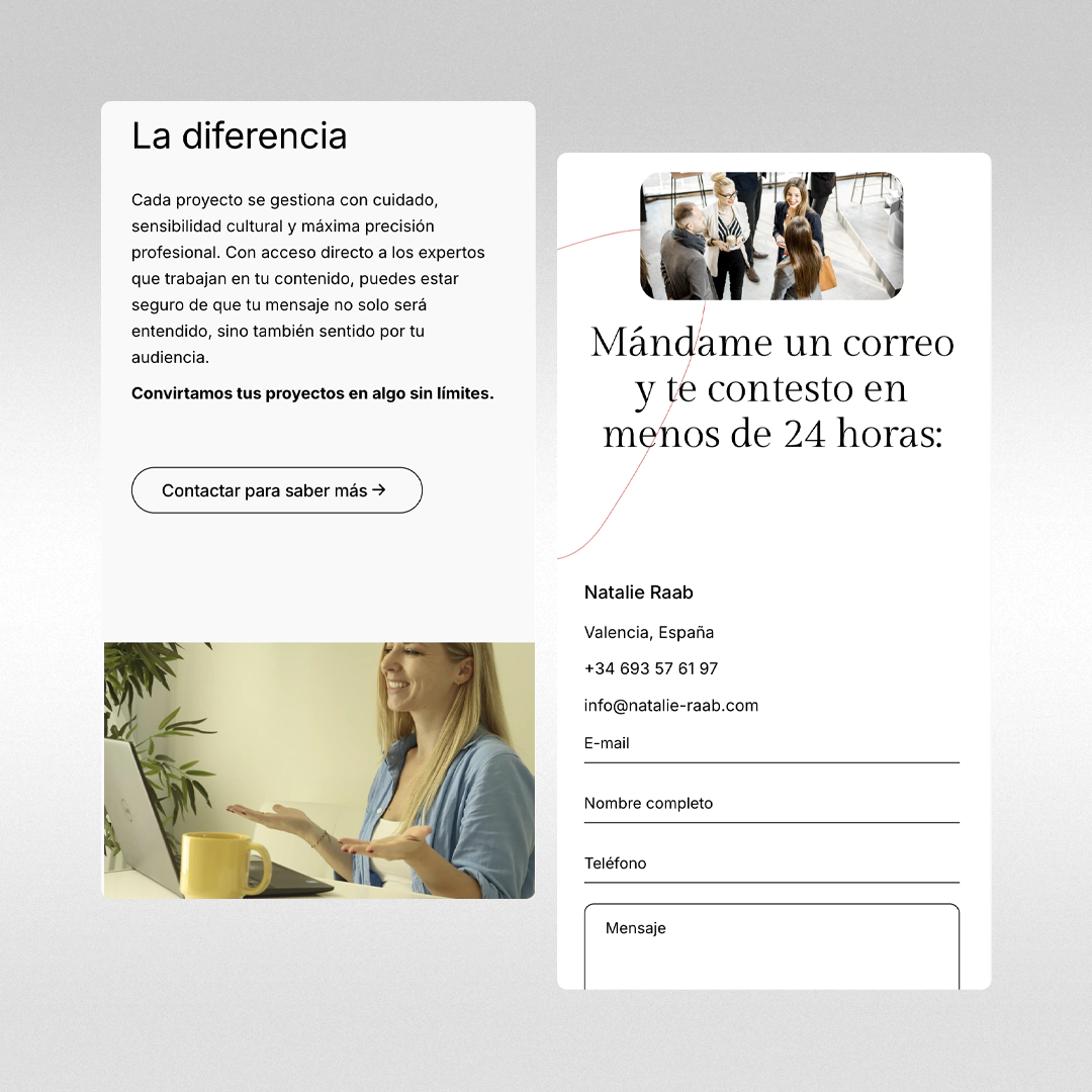 Desarrollo Web móvil - Natalie-raab.com